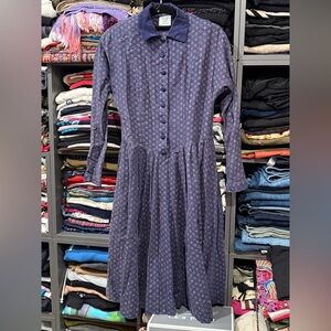 Laura Ashley Long Sleeve Vintage Patterned Dress